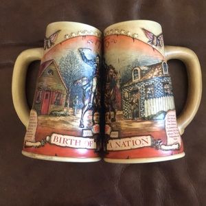 Vintage Miller “1775” Birth of a nation stein set